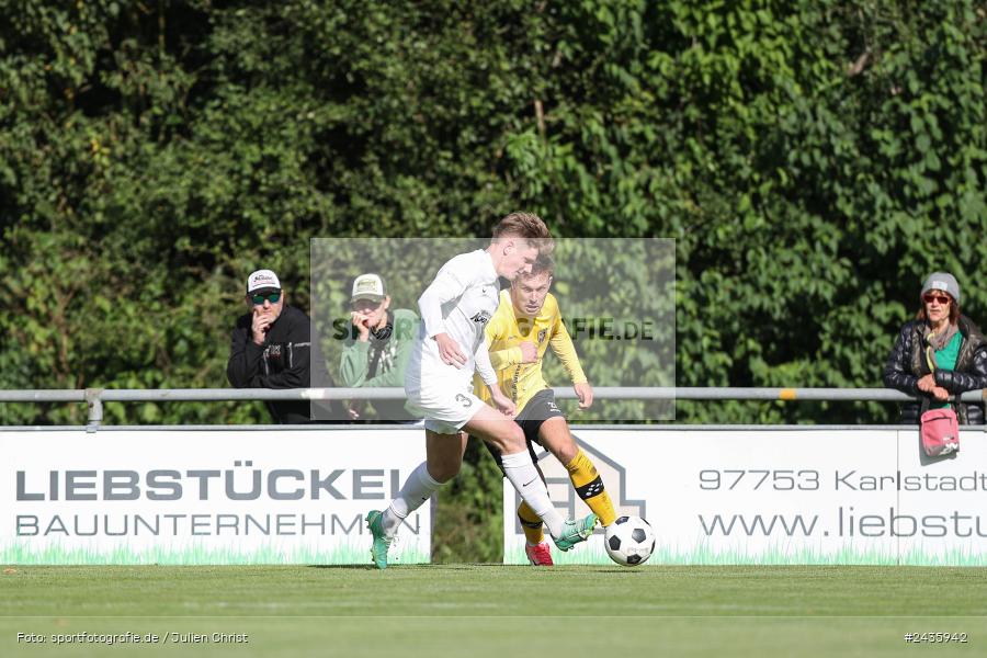 Fundamentum Sportpark, Karlburg, 14.09.2024, sport, action, BFV, Fussball, 11. Spieltag, Bayernliga Nord, HOF, TSV, SpVgg Bayern Hof, TSV Karlburg - Bild-ID: 2435942