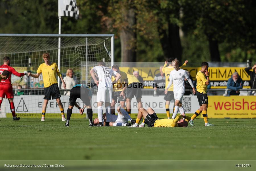 Fundamentum Sportpark, Karlburg, 14.09.2024, sport, action, BFV, Fussball, 11. Spieltag, Bayernliga Nord, HOF, TSV, SpVgg Bayern Hof, TSV Karlburg - Bild-ID: 2435971
