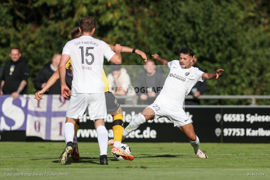 Fundamentum Sportpark, Karlburg, 14.09.2024, sport, action, BFV, Fussball, 11. Spieltag, Bayernliga Nord, HOF, TSV, SpVgg Bayern Hof, TSV Karlburg - Bild-ID: 2435989