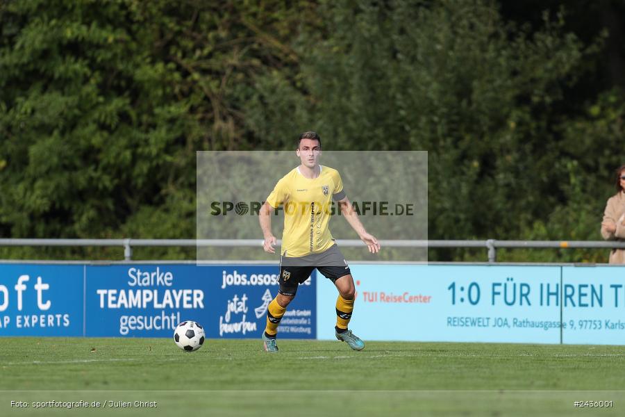 Fundamentum Sportpark, Karlburg, 14.09.2024, sport, action, BFV, Fussball, 11. Spieltag, Bayernliga Nord, HOF, TSV, SpVgg Bayern Hof, TSV Karlburg - Bild-ID: 2436001