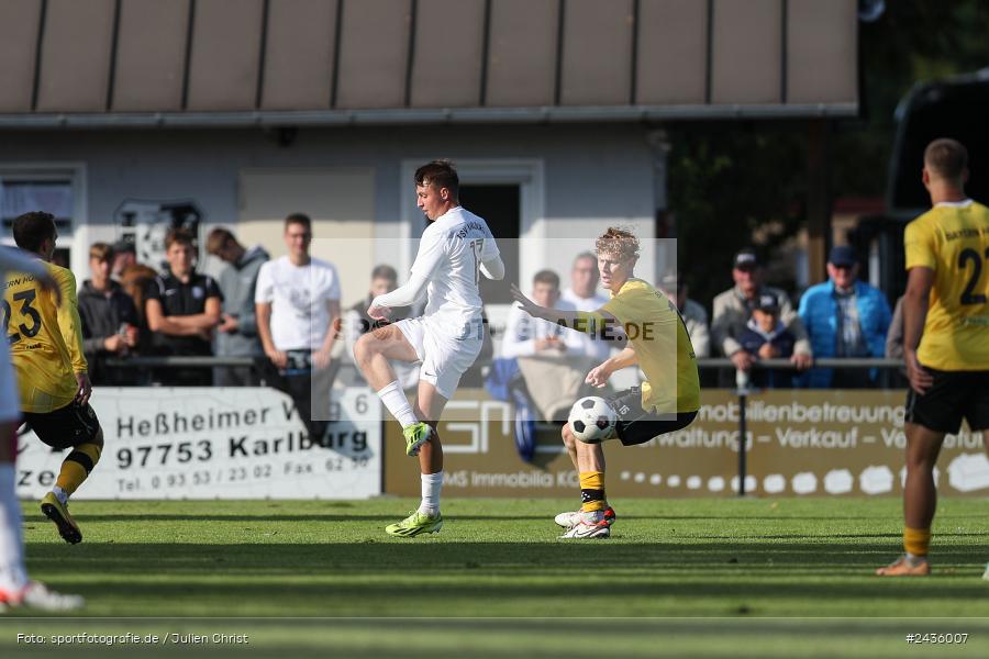 Fundamentum Sportpark, Karlburg, 14.09.2024, sport, action, BFV, Fussball, 11. Spieltag, Bayernliga Nord, HOF, TSV, SpVgg Bayern Hof, TSV Karlburg - Bild-ID: 2436007
