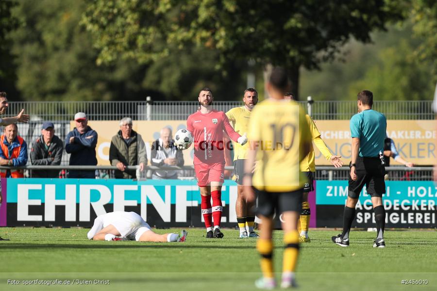 Fundamentum Sportpark, Karlburg, 14.09.2024, sport, action, BFV, Fussball, 11. Spieltag, Bayernliga Nord, HOF, TSV, SpVgg Bayern Hof, TSV Karlburg - Bild-ID: 2436010