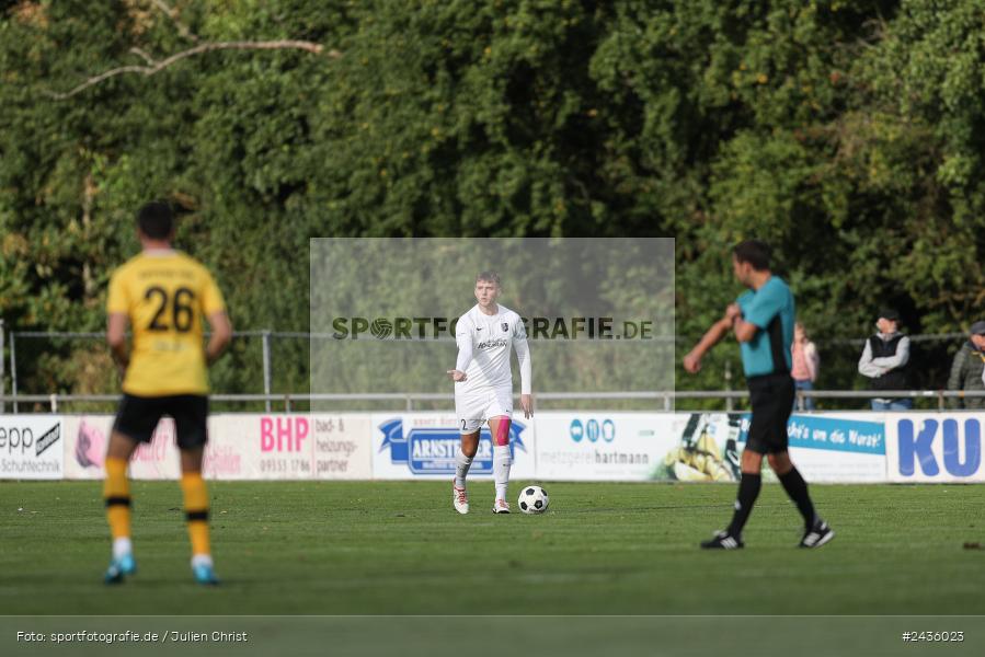 Fundamentum Sportpark, Karlburg, 14.09.2024, sport, action, BFV, Fussball, 11. Spieltag, Bayernliga Nord, HOF, TSV, SpVgg Bayern Hof, TSV Karlburg - Bild-ID: 2436023 Fundamentum Sportpark, Karlburg, 14.09.2024, sport, action, BFV, Fussball, 11. Spieltag, Bayernliga Nord, HOF, TSV, SpVgg Bayern Hof, TSV Karlburg - Bild-ID: 2436023