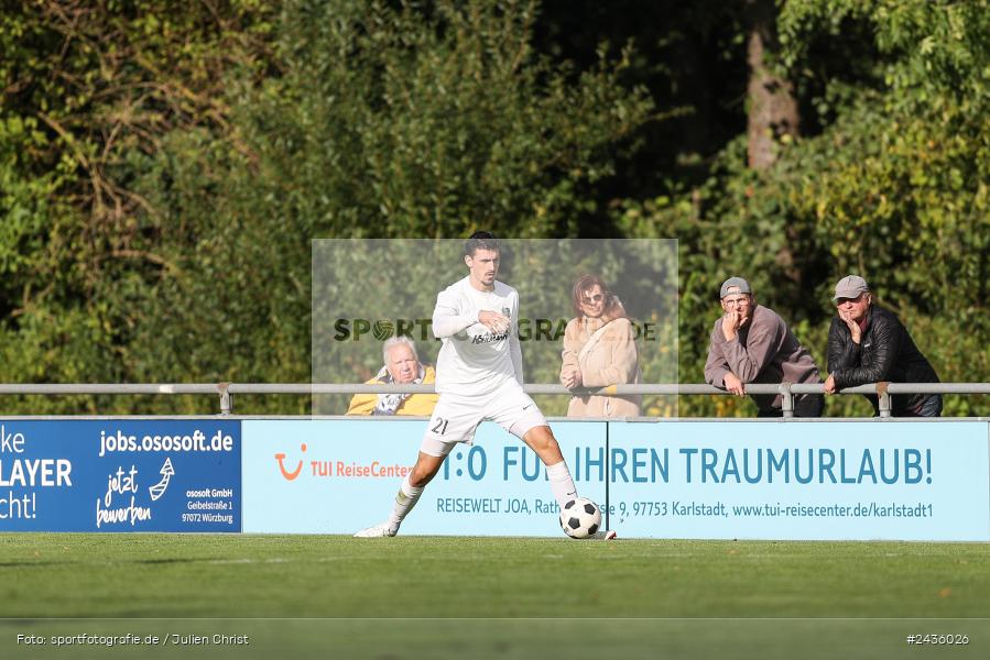 Fundamentum Sportpark, Karlburg, 14.09.2024, sport, action, BFV, Fussball, 11. Spieltag, Bayernliga Nord, HOF, TSV, SpVgg Bayern Hof, TSV Karlburg - Bild-ID: 2436026 Fundamentum Sportpark, Karlburg, 14.09.2024, sport, action, BFV, Fussball, 11. Spieltag, Bayernliga Nord, HOF, TSV, SpVgg Bayern Hof, TSV Karlburg - Bild-ID: 2436026