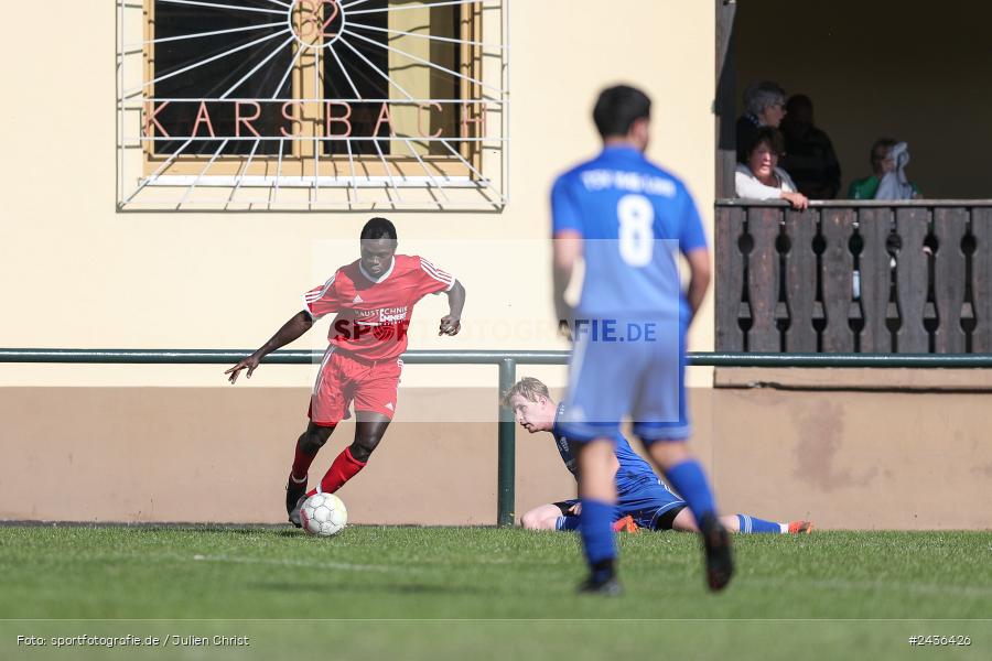 Sportgelände, Karsbach, 15.09.2024, sport, action, BFV, Fussball, 9. Spieltag, Kreisklasse Würzburg Gr. 3, TSV, FCK, TSV Lohr II, SG1 FC Karsbach - Bild-ID: 2436426
