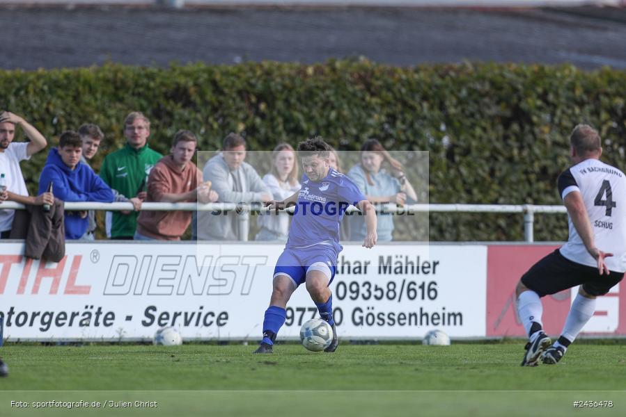 Sportgelände, Gössenheim, 15.09.2024, sport, action, BFV, Fussball, 9. Spieltag, Kreisklasse Würzburg Gr. 3, FVB, FCG, FV Bachgrund, FC Gössenheim - Bild-ID: 2436478