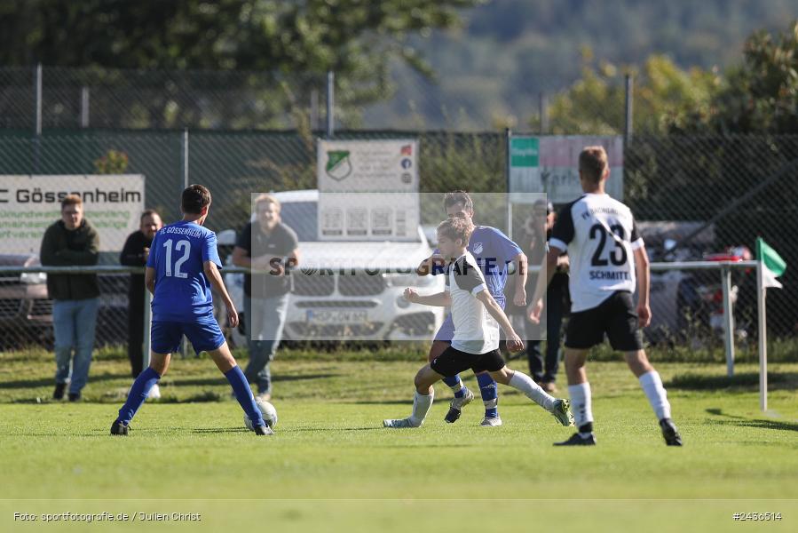 Sportgelände, Gössenheim, 15.09.2024, sport, action, BFV, Fussball, 9. Spieltag, Kreisklasse Würzburg Gr. 3, FVB, FCG, FV Bachgrund, FC Gössenheim - Bild-ID: 2436514