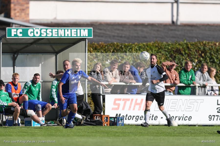 Sportgelände, Gössenheim, 15.09.2024, sport, action, BFV, Fussball, 9. Spieltag, Kreisklasse Würzburg Gr. 3, FVB, FCG, FV Bachgrund, FC Gössenheim - Bild-ID: 2436552 Sportgelände, Gössenheim, 15.09.2024, sport, action, BFV, Fussball, 9. Spieltag, Kreisklasse Würzburg Gr. 3, FVB, FCG, FV Bachgrund, FC Gössenheim - Bild-ID: 2436552