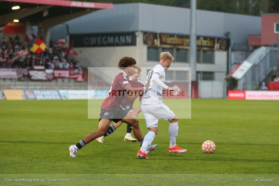 AKON Arena, Würzburg, 17.09.2024, sport, action, BFV, Fussball, 5. Spieltag, Regionalliga Bayern, FCN, FWK, 1. FC Nürnberg II, FC Würzburger Kickers - Bild-ID: 2436660 AKON Arena, Würzburg, 17.09.2024, sport, action, BFV, Fussball, 5. Spieltag, Regionalliga Bayern, FCN, FWK, 1. FC Nürnberg II, FC Würzburger Kickers - Bild-ID: 2436660