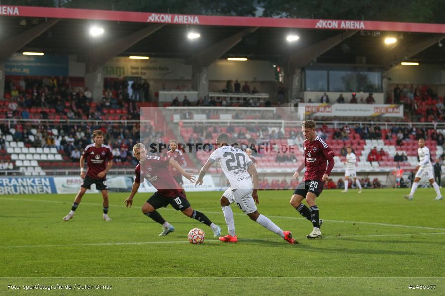 AKON Arena, Würzburg, 17.09.2024, sport, action, BFV, Fussball, 5. Spieltag, Regionalliga Bayern, FCN, FWK, 1. FC Nürnberg II, FC Würzburger Kickers - Bild-ID: 2436677