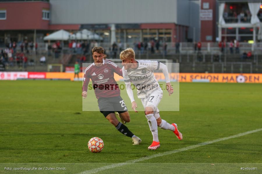 AKON Arena, Würzburg, 17.09.2024, sport, action, BFV, Fussball, 5. Spieltag, Regionalliga Bayern, FCN, FWK, 1. FC Nürnberg II, FC Würzburger Kickers - Bild-ID: 2436681