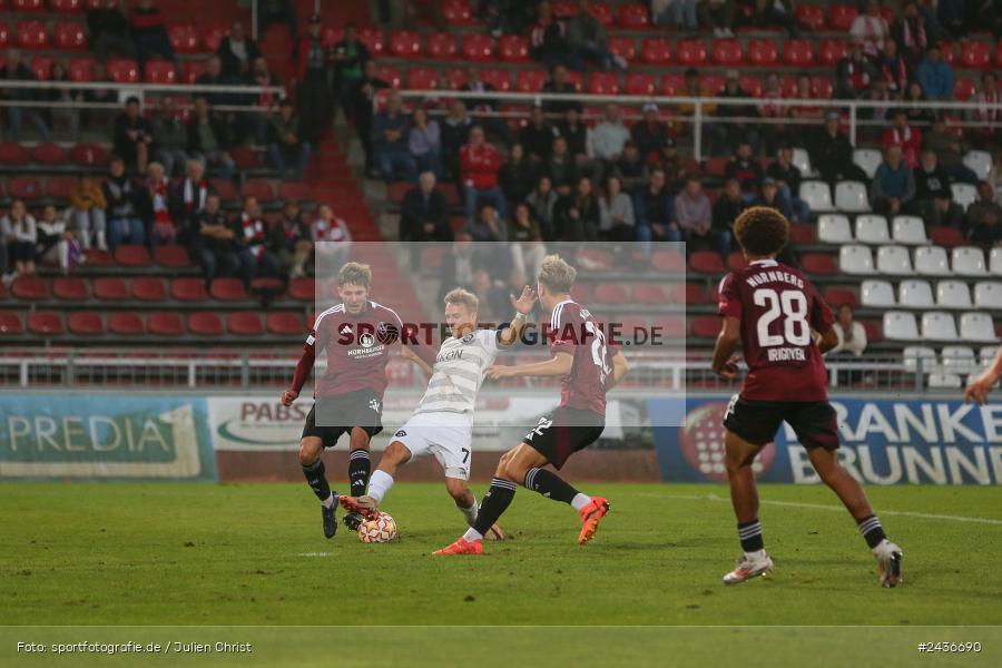 AKON Arena, Würzburg, 17.09.2024, sport, action, BFV, Fussball, 5. Spieltag, Regionalliga Bayern, FCN, FWK, 1. FC Nürnberg II, FC Würzburger Kickers - Bild-ID: 2436690