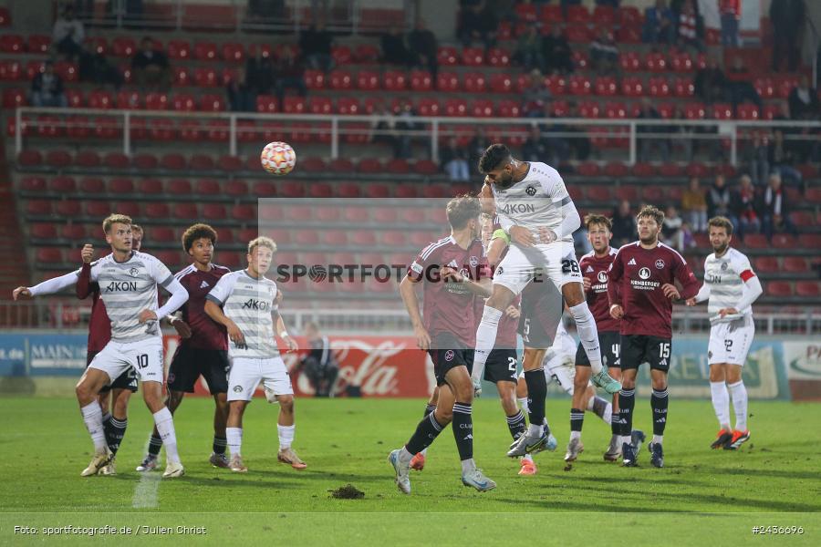 AKON Arena, Würzburg, 17.09.2024, sport, action, BFV, Fussball, 5. Spieltag, Regionalliga Bayern, FCN, FWK, 1. FC Nürnberg II, FC Würzburger Kickers - Bild-ID: 2436696