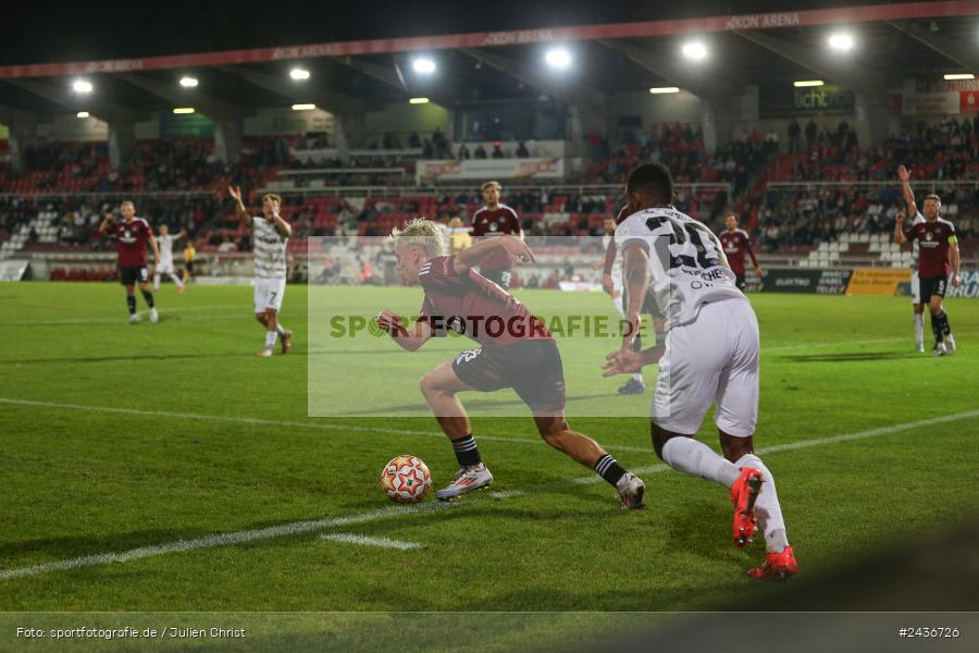 AKON Arena, Würzburg, 17.09.2024, sport, action, BFV, Fussball, 5. Spieltag, Regionalliga Bayern, FCN, FWK, 1. FC Nürnberg II, FC Würzburger Kickers - Bild-ID: 2436726 AKON Arena, Würzburg, 17.09.2024, sport, action, BFV, Fussball, 5. Spieltag, Regionalliga Bayern, FCN, FWK, 1. FC Nürnberg II, FC Würzburger Kickers - Bild-ID: 2436726
