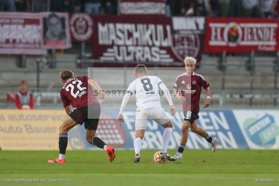 AKON Arena, Würzburg, 17.09.2024, sport, action, BFV, Fussball, 5. Spieltag, Regionalliga Bayern, FCN, FWK, 1. FC Nürnberg II, FC Würzburger Kickers - Bild-ID: 2436824 AKON Arena, Würzburg, 17.09.2024, sport, action, BFV, Fussball, 5. Spieltag, Regionalliga Bayern, FCN, FWK, 1. FC Nürnberg II, FC Würzburger Kickers - Bild-ID: 2436824