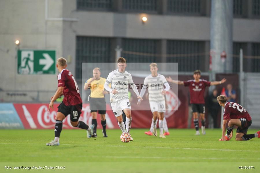 AKON Arena, Würzburg, 17.09.2024, sport, action, BFV, Fussball, 5. Spieltag, Regionalliga Bayern, FCN, FWK, 1. FC Nürnberg II, FC Würzburger Kickers - Bild-ID: 2436874 AKON Arena, Würzburg, 17.09.2024, sport, action, BFV, Fussball, 5. Spieltag, Regionalliga Bayern, FCN, FWK, 1. FC Nürnberg II, FC Würzburger Kickers - Bild-ID: 2436874