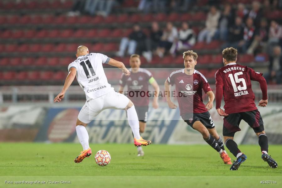 AKON Arena, Würzburg, 17.09.2024, sport, action, BFV, Fussball, 5. Spieltag, Regionalliga Bayern, FCN, FWK, 1. FC Nürnberg II, FC Würzburger Kickers - Bild-ID: 2437116 AKON Arena, Würzburg, 17.09.2024, sport, action, BFV, Fussball, 5. Spieltag, Regionalliga Bayern, FCN, FWK, 1. FC Nürnberg II, FC Würzburger Kickers - Bild-ID: 2437116
