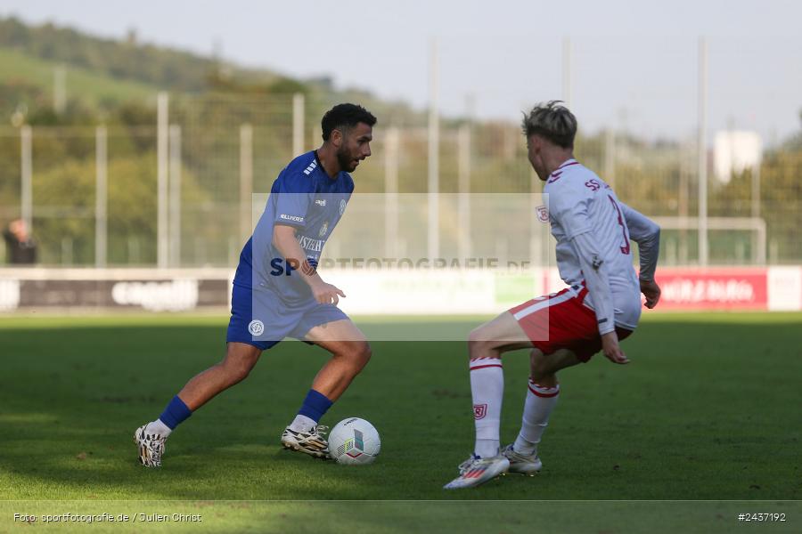 Sepp-Endres-Sportanlage, Würzburg, 18.09.2024, sport, action, BFV, Fussball, 4. Spieltag, Nachholspieltag, Bayernliga Nord, SSV, WFV, SSV Jahn Regensburg II (U21), Würzburger FV 04 - Bild-ID: 2437192