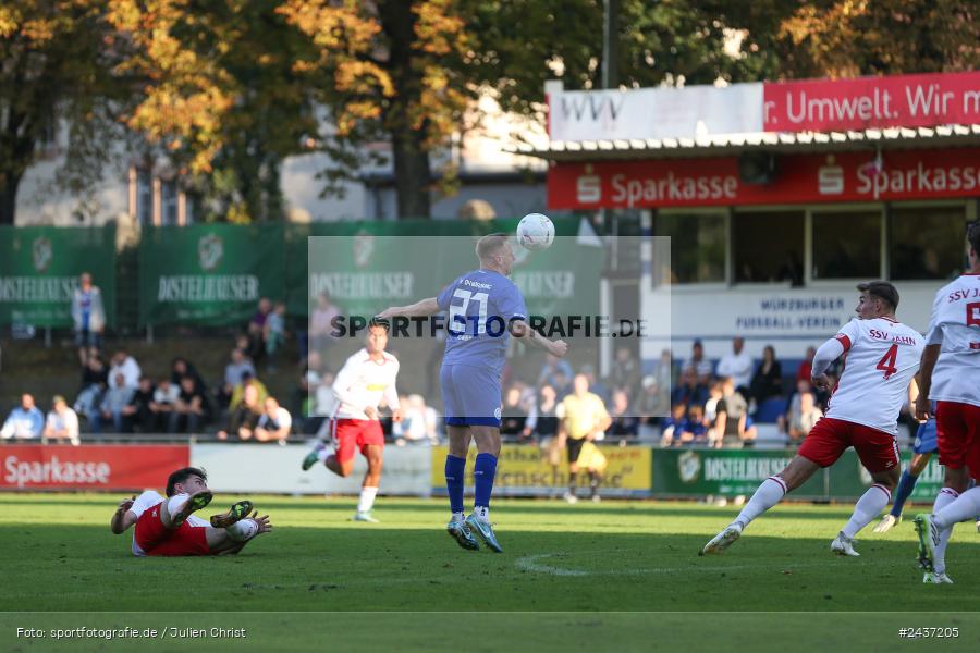Sepp-Endres-Sportanlage, Würzburg, 18.09.2024, sport, action, BFV, Fussball, 4. Spieltag, Nachholspieltag, Bayernliga Nord, SSV, WFV, SSV Jahn Regensburg II (U21), Würzburger FV 04 - Bild-ID: 2437205