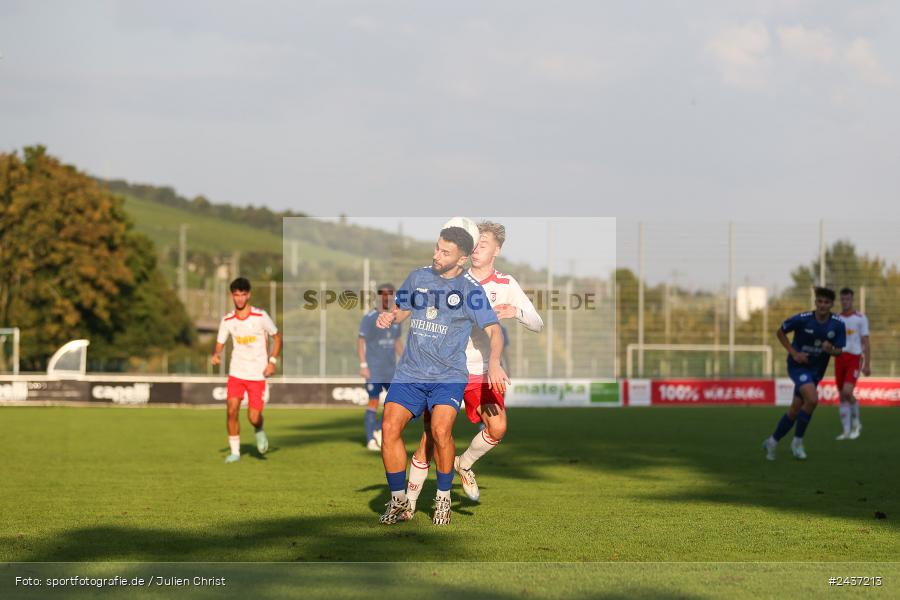Sepp-Endres-Sportanlage, Würzburg, 18.09.2024, sport, action, BFV, Fussball, 4. Spieltag, Nachholspieltag, Bayernliga Nord, SSV, WFV, SSV Jahn Regensburg II (U21), Würzburger FV 04 - Bild-ID: 2437213