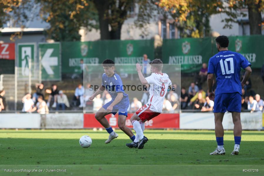 Sepp-Endres-Sportanlage, Würzburg, 18.09.2024, sport, action, BFV, Fussball, 4. Spieltag, Nachholspieltag, Bayernliga Nord, SSV, WFV, SSV Jahn Regensburg II (U21), Würzburger FV 04 - Bild-ID: 2437218