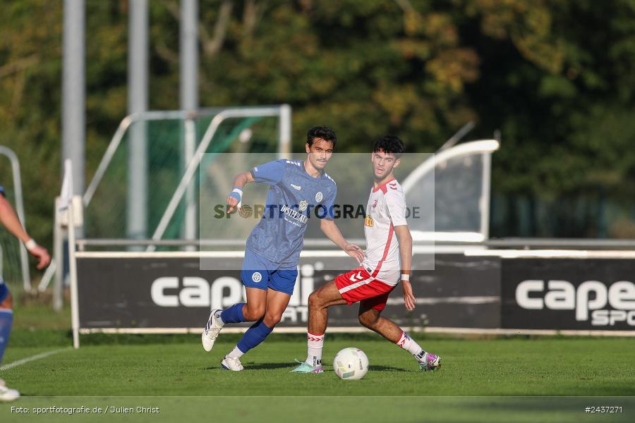 Sepp-Endres-Sportanlage, Würzburg, 18.09.2024, sport, action, BFV, Fussball, 4. Spieltag, Nachholspieltag, Bayernliga Nord, SSV, WFV, SSV Jahn Regensburg II (U21), Würzburger FV 04 - Bild-ID: 2437271