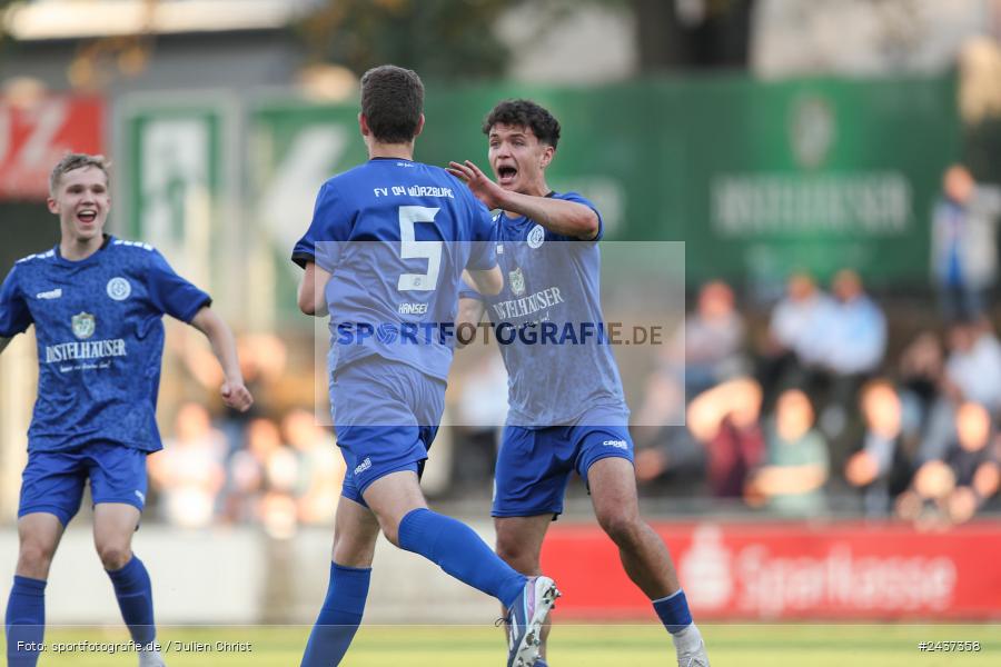 Sepp-Endres-Sportanlage, Würzburg, 18.09.2024, sport, action, BFV, Fussball, 4. Spieltag, Nachholspieltag, Bayernliga Nord, SSV, WFV, SSV Jahn Regensburg II (U21), Würzburger FV 04 - Bild-ID: 2437358