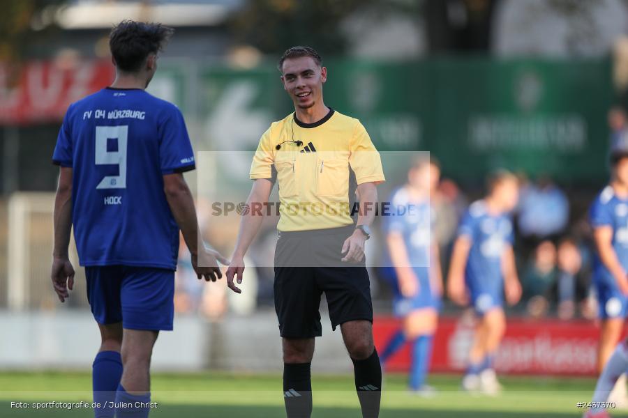 Sepp-Endres-Sportanlage, Würzburg, 18.09.2024, sport, action, BFV, Fussball, 4. Spieltag, Nachholspieltag, Bayernliga Nord, SSV, WFV, SSV Jahn Regensburg II (U21), Würzburger FV 04 - Bild-ID: 2437370