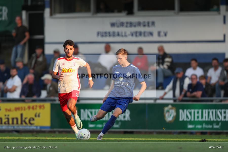 Sepp-Endres-Sportanlage, Würzburg, 18.09.2024, sport, action, BFV, Fussball, 4. Spieltag, Nachholspieltag, Bayernliga Nord, SSV, WFV, SSV Jahn Regensburg II (U21), Würzburger FV 04 - Bild-ID: 2437443