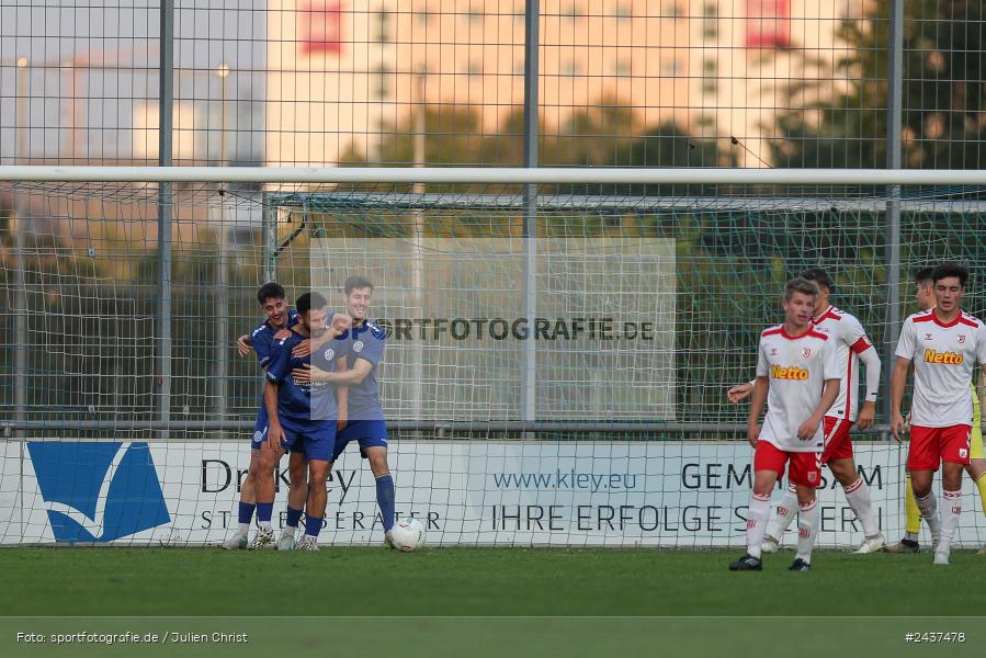 Sepp-Endres-Sportanlage, Würzburg, 18.09.2024, sport, action, BFV, Fussball, 4. Spieltag, Nachholspieltag, Bayernliga Nord, SSV, WFV, SSV Jahn Regensburg II (U21), Würzburger FV 04 - Bild-ID: 2437478