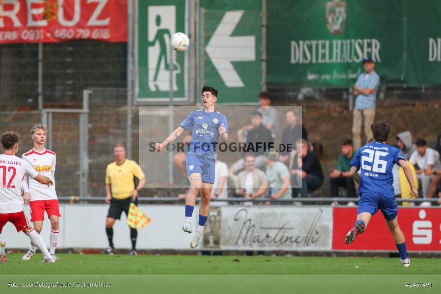 Sepp-Endres-Sportanlage, Würzburg, 18.09.2024, sport, action, BFV, Fussball, 4. Spieltag, Nachholspieltag, Bayernliga Nord, SSV, WFV, SSV Jahn Regensburg II (U21), Würzburger FV 04 - Bild-ID: 2437491