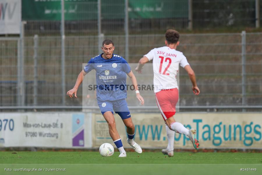 Sepp-Endres-Sportanlage, Würzburg, 18.09.2024, sport, action, BFV, Fussball, 4. Spieltag, Nachholspieltag, Bayernliga Nord, SSV, WFV, SSV Jahn Regensburg II (U21), Würzburger FV 04 - Bild-ID: 2437498