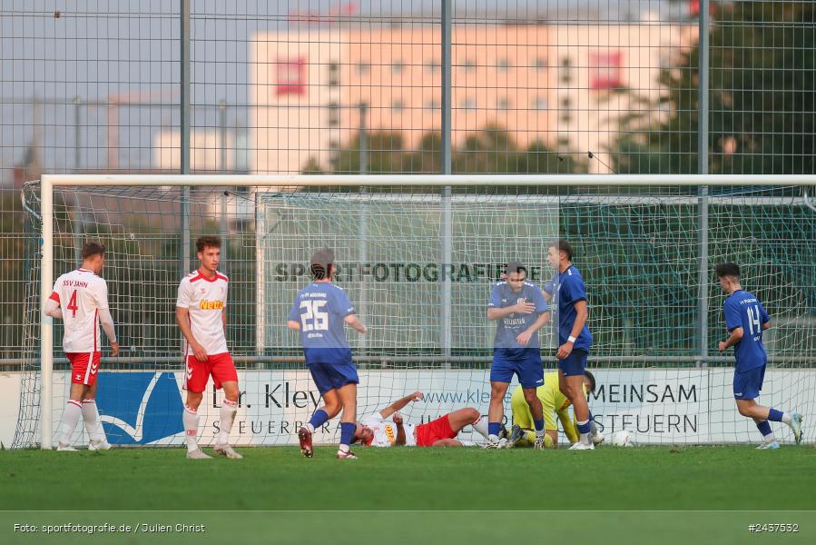 Sepp-Endres-Sportanlage, Würzburg, 18.09.2024, sport, action, BFV, Fussball, 4. Spieltag, Nachholspieltag, Bayernliga Nord, SSV, WFV, SSV Jahn Regensburg II (U21), Würzburger FV 04 - Bild-ID: 2437532