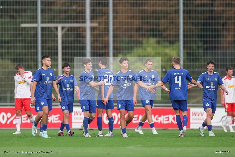 Sepp-Endres-Sportanlage, Würzburg, 18.09.2024, sport, action, BFV, Fussball, 4. Spieltag, Nachholspieltag, Bayernliga Nord, SSV, WFV, SSV Jahn Regensburg II (U21), Würzburger FV 04 - Bild-ID: 2437552