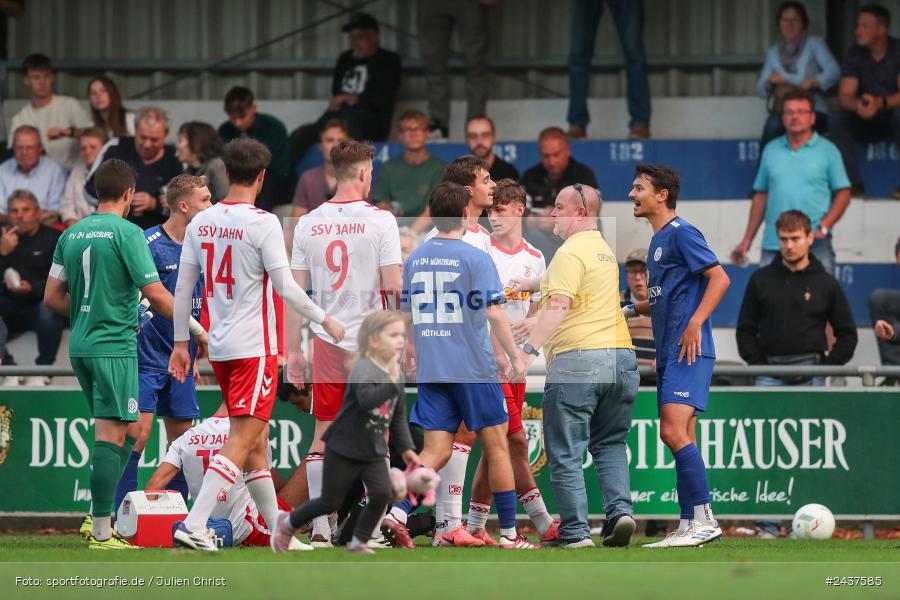 Sepp-Endres-Sportanlage, Würzburg, 18.09.2024, sport, action, BFV, Fussball, 4. Spieltag, Nachholspieltag, Bayernliga Nord, SSV, WFV, SSV Jahn Regensburg II (U21), Würzburger FV 04 - Bild-ID: 2437585