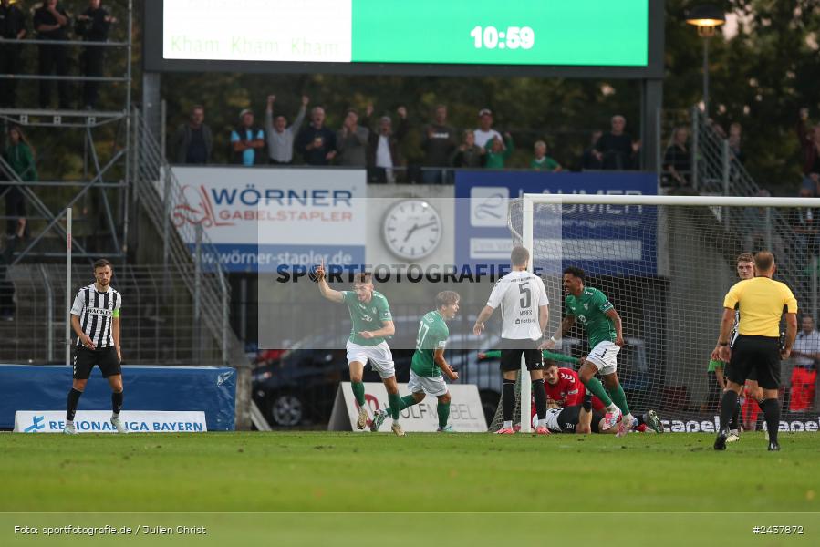 Willy-Sachs-Stadion, Schweinfurt, 20.09.2024, sport, action, BFV, Fussball, Regionalliga Bayern, 10. Spieltag, SVW, FCS, SV Wacker Burghausen, 1. FC Schweinfurt 1905 - Bild-ID: 2437872