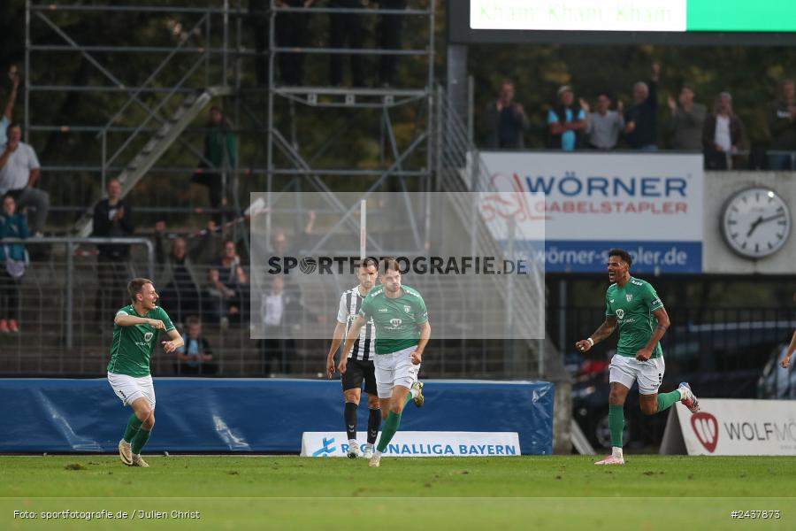 Willy-Sachs-Stadion, Schweinfurt, 20.09.2024, sport, action, BFV, Fussball, Regionalliga Bayern, 10. Spieltag, SVW, FCS, SV Wacker Burghausen, 1. FC Schweinfurt 1905 - Bild-ID: 2437873