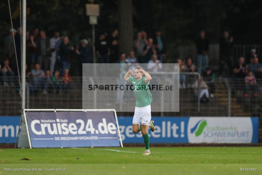 Willy-Sachs-Stadion, Schweinfurt, 20.09.2024, sport, action, BFV, Fussball, Regionalliga Bayern, 10. Spieltag, SVW, FCS, SV Wacker Burghausen, 1. FC Schweinfurt 1905 - Bild-ID: 2437882
