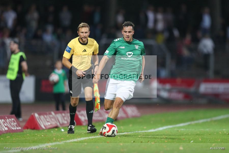 Willy-Sachs-Stadion, Schweinfurt, 20.09.2024, sport, action, BFV, Fussball, Regionalliga Bayern, 10. Spieltag, SVW, FCS, SV Wacker Burghausen, 1. FC Schweinfurt 1905 - Bild-ID: 2437998