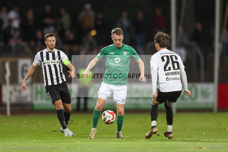 Willy-Sachs-Stadion, Schweinfurt, 20.09.2024, sport, action, BFV, Fussball, Regionalliga Bayern, 10. Spieltag, SVW, FCS, SV Wacker Burghausen, 1. FC Schweinfurt 1905 - Bild-ID: 2438004