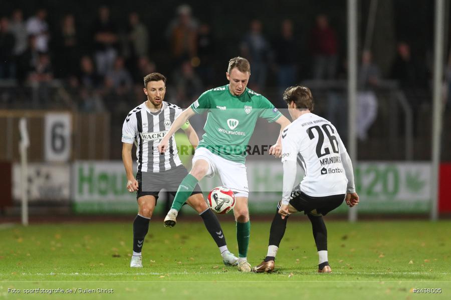 Willy-Sachs-Stadion, Schweinfurt, 20.09.2024, sport, action, BFV, Fussball, Regionalliga Bayern, 10. Spieltag, SVW, FCS, SV Wacker Burghausen, 1. FC Schweinfurt 1905 - Bild-ID: 2438005