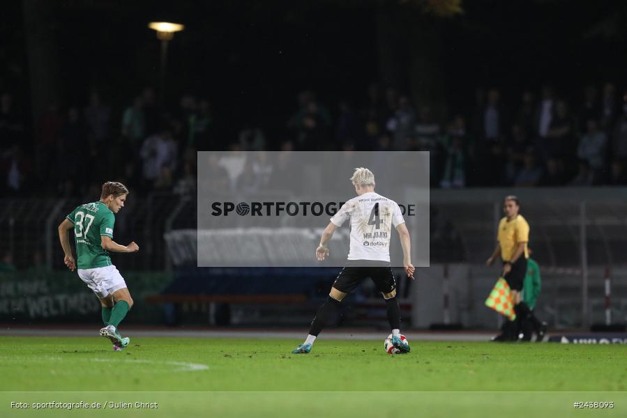 Willy-Sachs-Stadion, Schweinfurt, 20.09.2024, sport, action, BFV, Fussball, Regionalliga Bayern, 10. Spieltag, SVW, FCS, SV Wacker Burghausen, 1. FC Schweinfurt 1905 - Bild-ID: 2438093