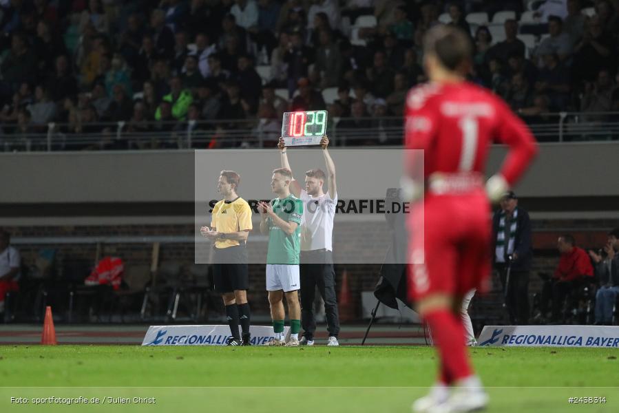 Willy-Sachs-Stadion, Schweinfurt, 20.09.2024, sport, action, BFV, Fussball, Regionalliga Bayern, 10. Spieltag, SVW, FCS, SV Wacker Burghausen, 1. FC Schweinfurt 1905 - Bild-ID: 2438314
