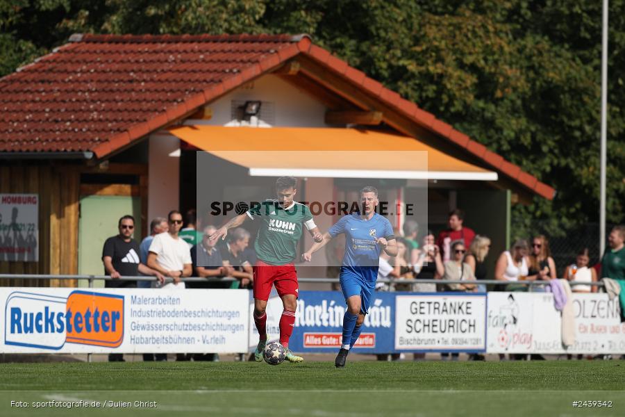 Sportgelände, Homburg, 22.09.2024, sport, action, BFV, Fussball, Kreisliga Würzburg Gr. 2, 10. Spieltag, FSV, HOM, FSV Esselbach-Steinmark, TSV Homburg - Bild-ID: 2439342