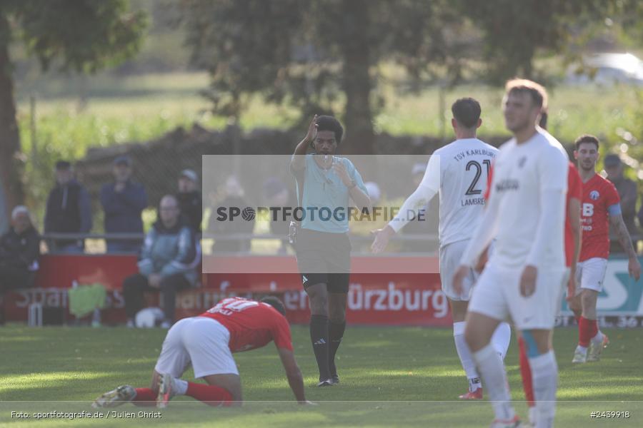 Fundamentum Sportpark, Karlburg, 28.09.2024, sport, action, Fussball, BFV, 13. Spieltag, Bayernliga Nord, ASV, TSV, ASV Cham, TSV Karlburg - Bild-ID: 2439918