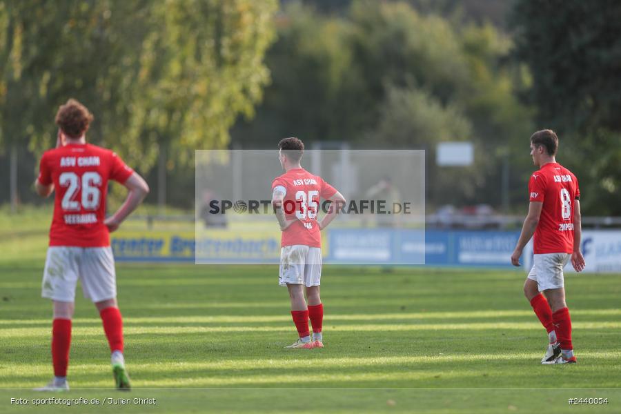 Fundamentum Sportpark, Karlburg, 28.09.2024, sport, action, Fussball, BFV, 13. Spieltag, Bayernliga Nord, ASV, TSV, ASV Cham, TSV Karlburg - Bild-ID: 2440054