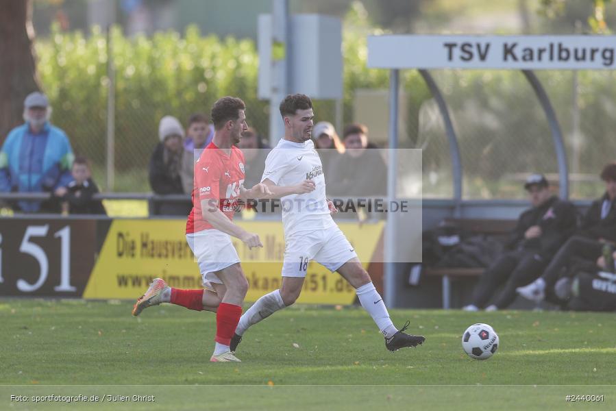 Fundamentum Sportpark, Karlburg, 28.09.2024, sport, action, Fussball, BFV, 13. Spieltag, Bayernliga Nord, ASV, TSV, ASV Cham, TSV Karlburg - Bild-ID: 2440061