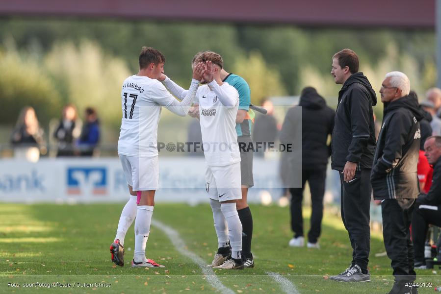Fundamentum Sportpark, Karlburg, 28.09.2024, sport, action, Fussball, BFV, 13. Spieltag, Bayernliga Nord, ASV, TSV, ASV Cham, TSV Karlburg - Bild-ID: 2440102
