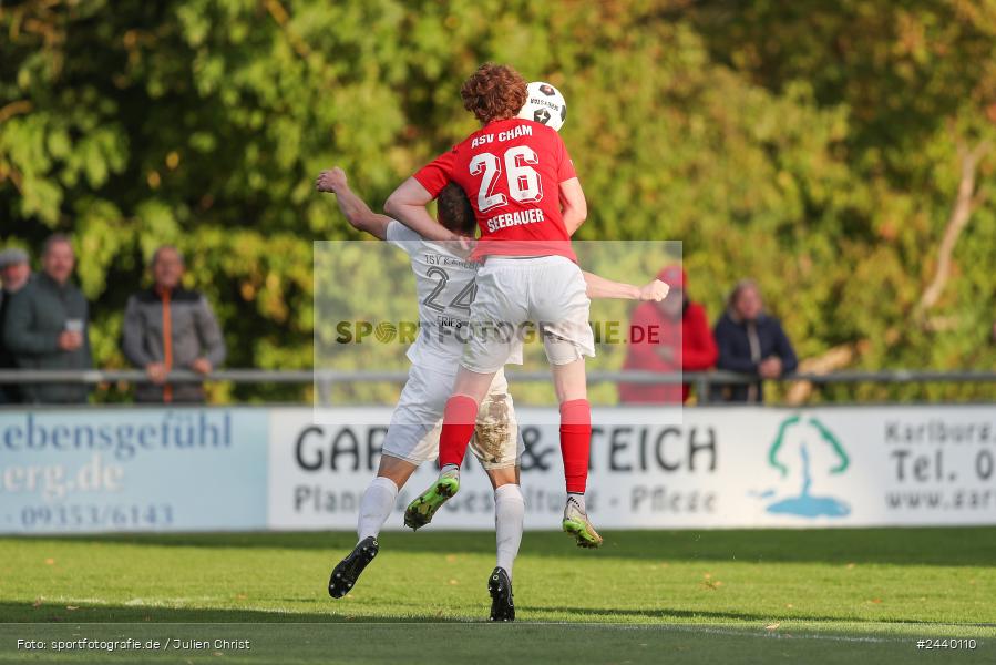 Fundamentum Sportpark, Karlburg, 28.09.2024, sport, action, Fussball, BFV, 13. Spieltag, Bayernliga Nord, ASV, TSV, ASV Cham, TSV Karlburg - Bild-ID: 2440110