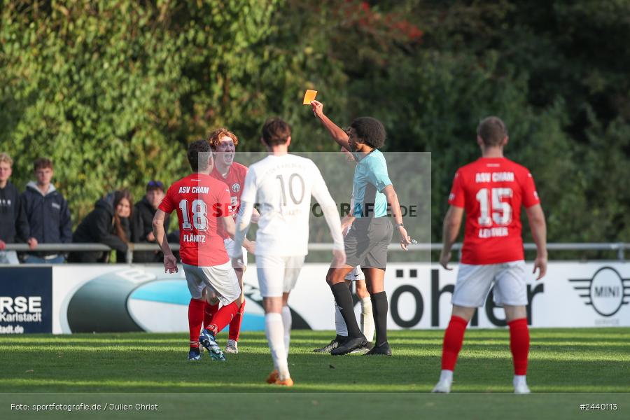 Fundamentum Sportpark, Karlburg, 28.09.2024, sport, action, Fussball, BFV, 13. Spieltag, Bayernliga Nord, ASV, TSV, ASV Cham, TSV Karlburg - Bild-ID: 2440113